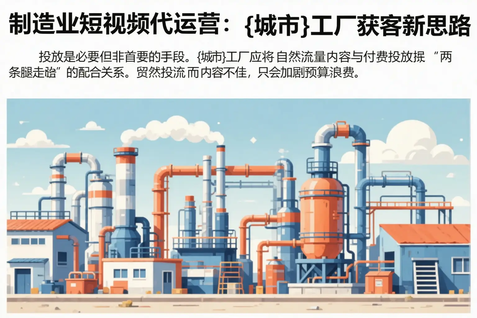 制造业短视频代运营:黄冈工厂获客新思路
